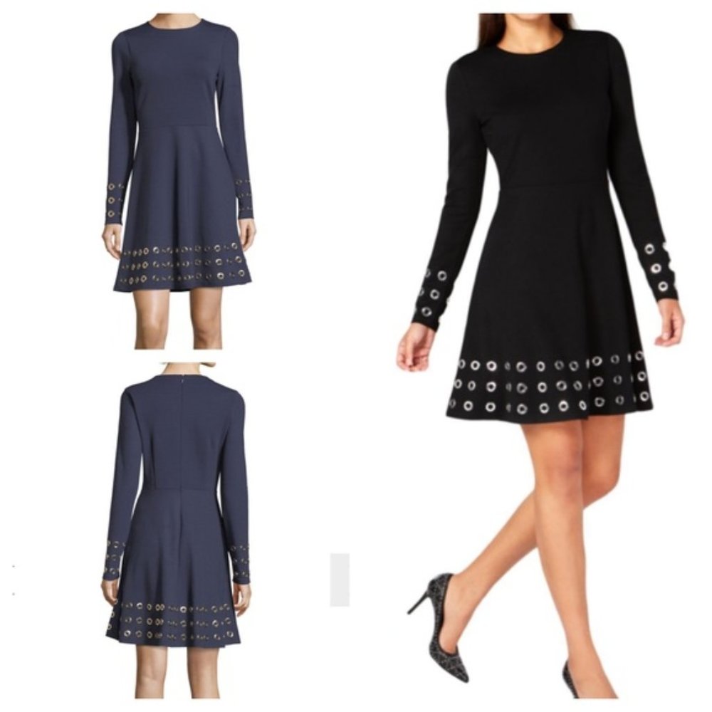 Michael Kors Grommet Dress - Navy